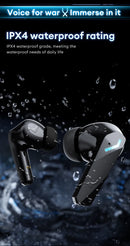 Novo lenovo gm2 pro max sem fio bluetooth 5.4 fones de ouvido led display digital à prova dwaterproof água com cancelamento ruído gaming headset