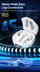 Novo lenovo gm2 pro max sem fio bluetooth 5.4 fones de ouvido led display digital à prova dwaterproof água com cancelamento ruído gaming headset