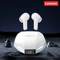 Novo lenovo gm2 pro max sem fio bluetooth 5.4 fones de ouvido led display digital à prova dwaterproof água com cancelamento ruído gaming headset